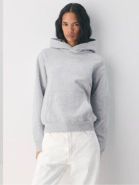 Aritzia Light Grey Pullover Hoodie